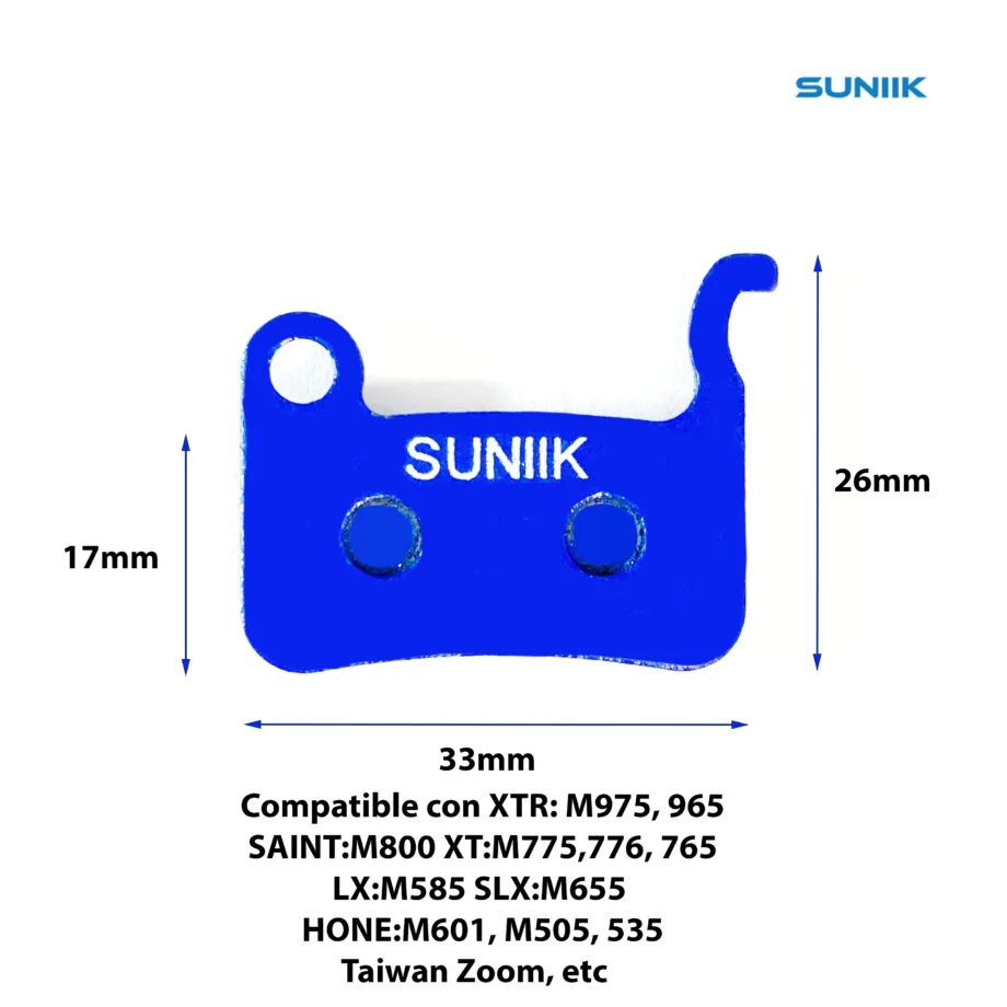 Pastilla de freno resina de disco hidráulico 1