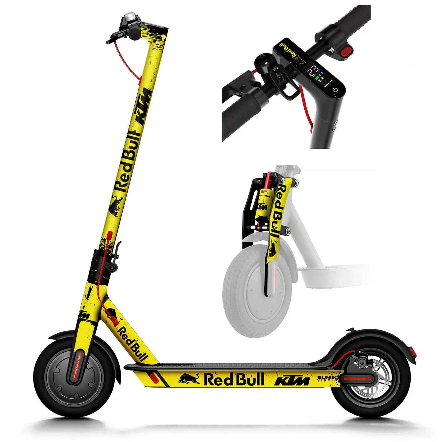 vinilo Redbull X KTM amarillo